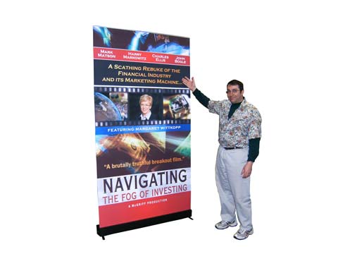 48" wide banner stand