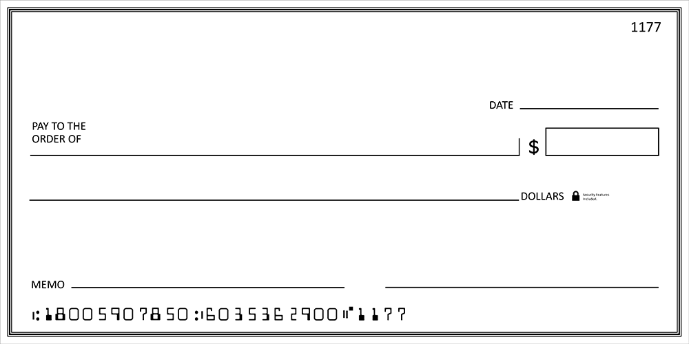 Customizable Big Check Template